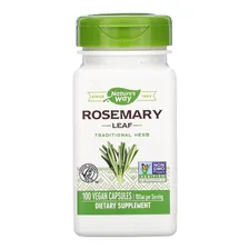 Alecrim (rosemary) Natures Way 100 Cápsulas 350mg Importado Foto  mini 1