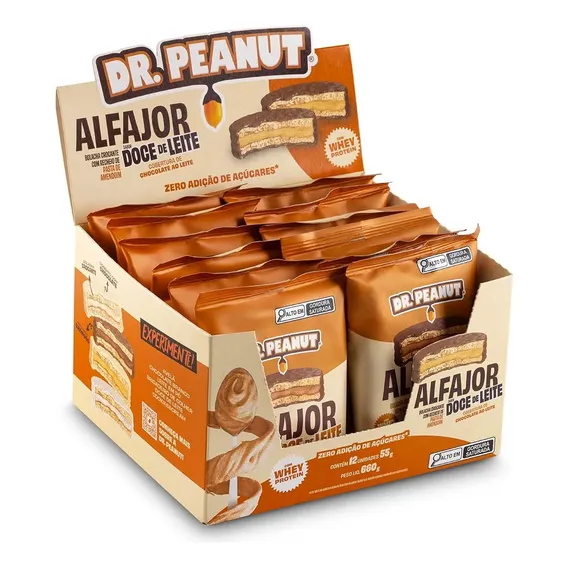 Alfajor Doce De Leite Chocolate Caixa 12 Unidades Foto 1
