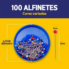 Alfinete Cabeça De Vidro 100 Unidades NYBC alfinete Foto mini 2