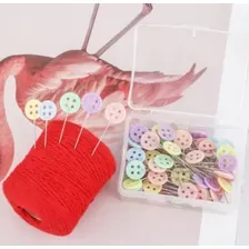 Alfinete Com Cabeça De Botão Para Patchwork - 60 Unidades Foto mini 4