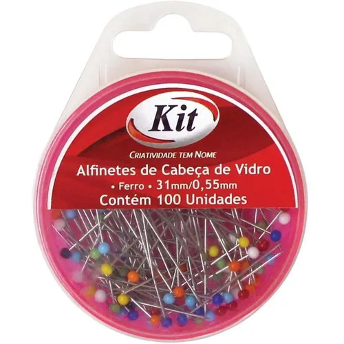 Alfinete Costura Cabeca De Vidro 31 Foto 1