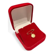 Alfinete Ouro 18k C/ Pingente Batismo (av) Cor Dourado Foto mini 2