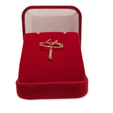 Alfinete Ouro 18k C/ Pingente Figas (av) Cor Dourado Foto mini 4