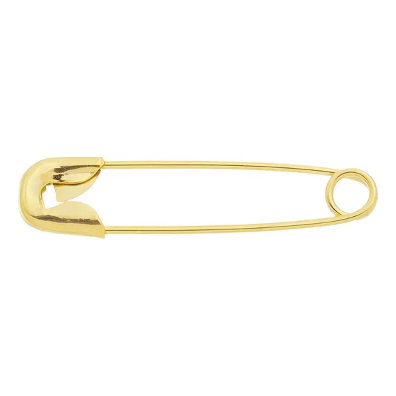 Alfinete Para Bebe Banhado A Ouro 18k Foto 1