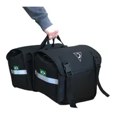 Alforge Lateral Bolsa Moto Universal Impermeável Tondin Cor Preto Foto  mini 1