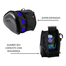 Alforges Para Motos Baslu 58l Bauleto Lateral Capa Foto mini 1