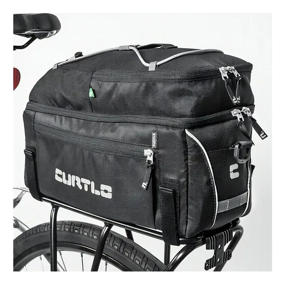 Alforje Curtlo Bik025-18 Rack Pack Rc Impermeável 12l Cor Preto Foto 1