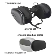 Alforje Mala Bolsa Lateral 58L Com Encosto Bau Bauleto Baslu Foto mini  2