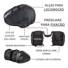 Alforje Mala Bolsa Lateral 58L Com Encosto Bau Bauleto Baslu Foto mini 4