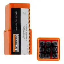 Algarismo De Marcação Starfer 3mm 9 Peças - Número Gravação Foto mini 2