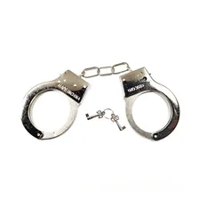 Algema Metal Com Chaves Festas Fantasias Brincadeira Policia Foto mini 1