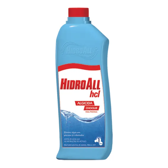 Algicida Choque Hcl Hidroall - 1 L Foto 1