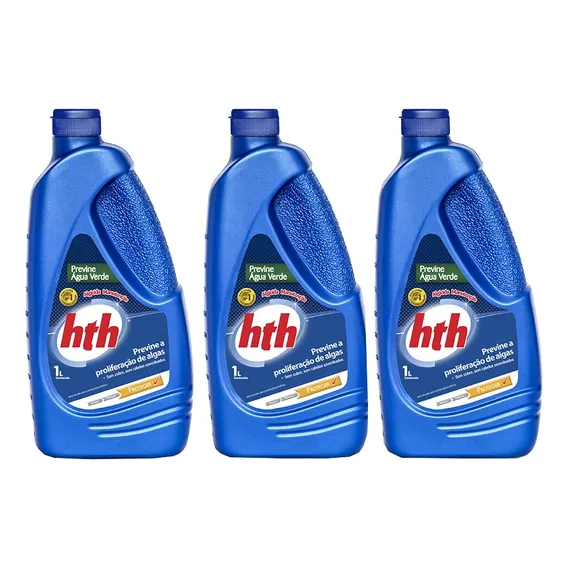Algicida Hth Previne Água Verde 1l - Proteção Algas Foto 1