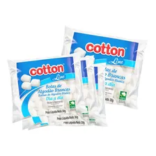 Algodão Bola Cotton Line Macio 80 Pacotes 30g Foto mini  3