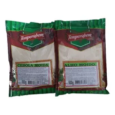 Alho Em P贸 + Cebola Em P贸 - 500g Cada - Total 1 Kg Foto mini 1