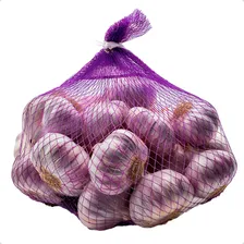 Alho Roxo Cabeça De Alho Irmãos Caetano Fraccionada 500G Em Pacote Foto mini 1