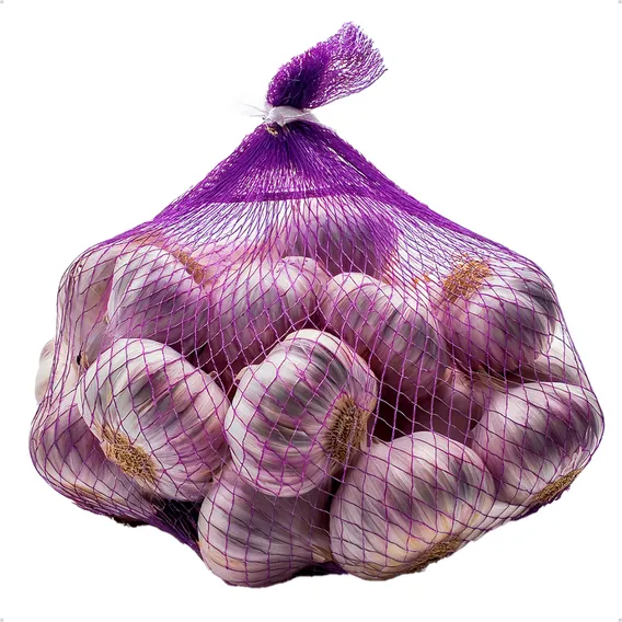 Alho Roxo Cabeça De Alho Irmãos Caetano Fraccionada 500G Em Pacote Foto 1