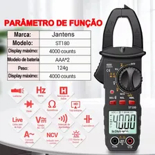 Alicate Amperímetro Digital Inteligente,Kit Multímetro Digital Amperímetro Alicate Portátil Sonoro,Kit Alicate Amperímetro Detector 600V Foto mini 4