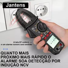 Alicate Amperímetro Digital Inteligente,Kit Multímetro Digital Amperímetro Alicate Portátil Sonoro,Kit Alicate Amperímetro Detector 600V Foto mini  2