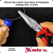Alicate Bico Meia-cana Reto 6' Mtx Foto mini  3