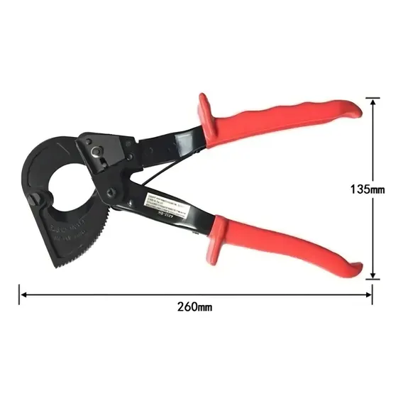 Alicate Corta Cabos Com Catraca Até 240mm² - Noll Foto 1