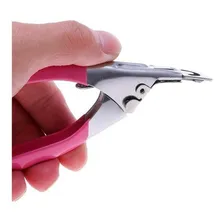 Alicate Cortador De Unha Postiça Gel Tips Acrigel Acrilica Foto mini  2