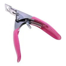 Alicate Cortador De Unha Postiça Gel Tips Acrigel Acrilica Foto mini  3