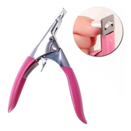 Alicate Cortador De Unha Postiça Gel Tips Acrigel Acrilica Foto 1