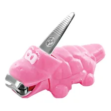 Alicate Cortador Unhas Infantil Mundial Divertido Jacaré Rosa Foto mini 1