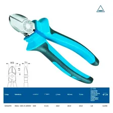 Alicate Corte Diagonal 6.1/4 Isolado Gedore 8314-160 029872 Foto mini 4