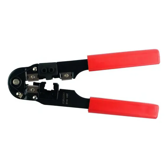 Alicate Crimpar Montar Rj 45 Crimpador Fios Cabo Rede Cat5 6 Foto 1
