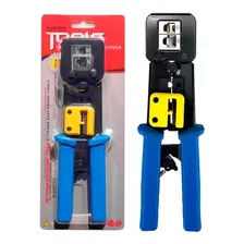 Alicate Crimpar Prensar Rj45 Rj11 Rj11 Para Terminal Foto mini  2