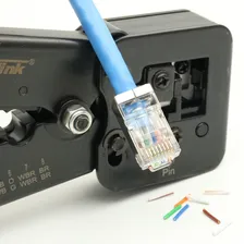 Alicate Crimpar Prensar Rj45 Rj11 Rj11 Para Terminal Foto mini 4