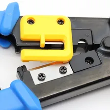Alicate Crimpar Prensar Rj45 Rj11 Rj11 Para Terminal Foto mini  3
