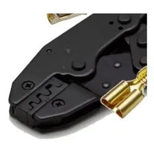 Alicate Crimpar Terminais Automotivo Faston Com Catraca 230c Foto  mini 1