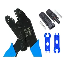 Alicate Crimpar Terminais Mc4 + Par Chaves + Conectores Mc4 Foto  mini 1
