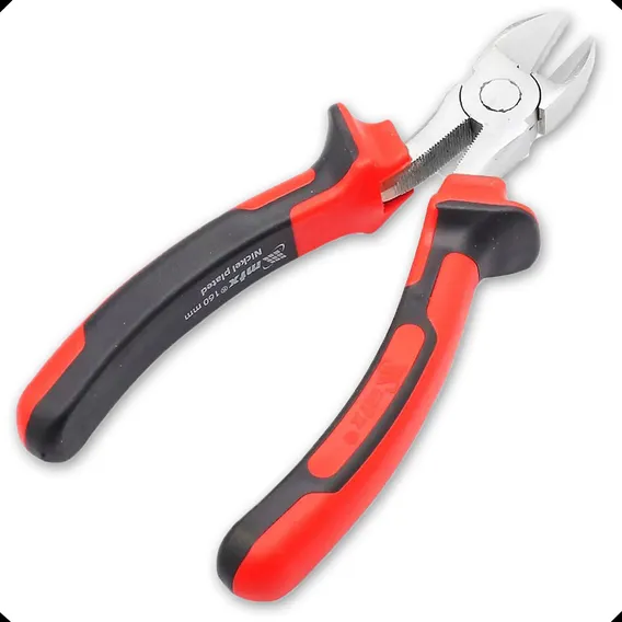 Alicate De Corte Diagonal 6 Pol 160mm Nickelado 175209 MTX Foto 1
