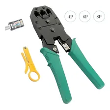 Alicate De Crimpar Conector Rj45 Crimpagem Cabo De Rede Foto mini 4