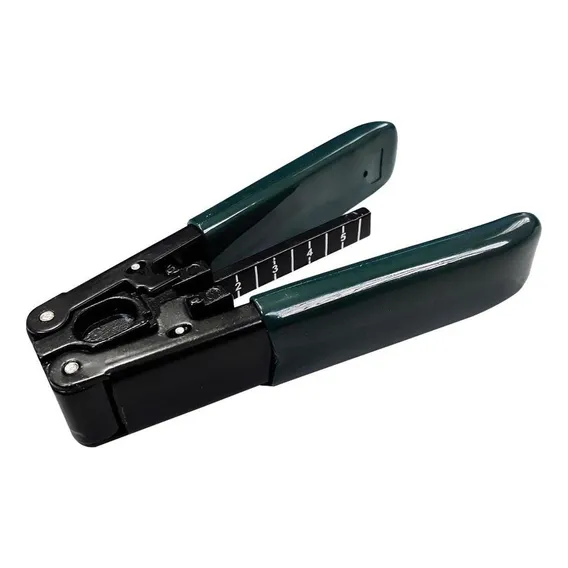 Alicate Decape Capa Isolamento Fibra Optica Flat Drop Verde Foto 1