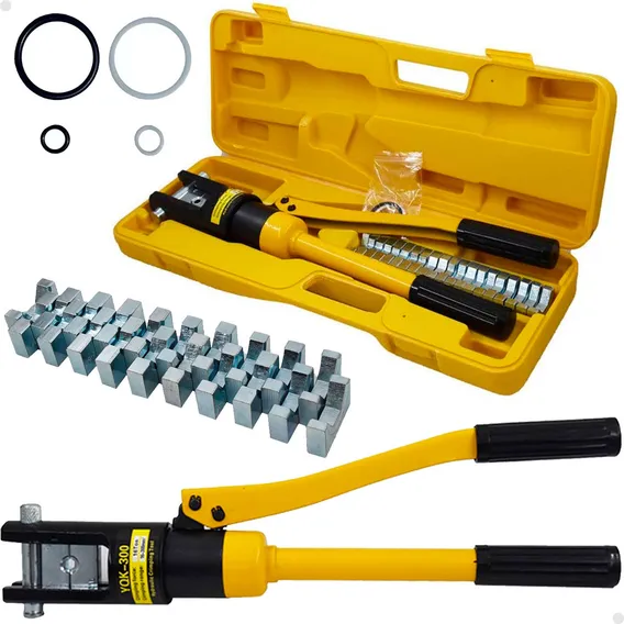 Alicate Hidráulico de Prensa Marca Lorben Para Crimpar Terminais 10 a 240mm² ? Cabo Longo Antiderrapante, Cabeça Giratória, Design Resistente, Ideal Para Uso Profissional e Industrial Foto 1