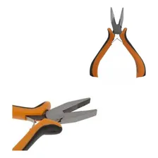Alicate Mini Bico Chato 4.1/2 Cabo Pvc Starfer Foto mini  2