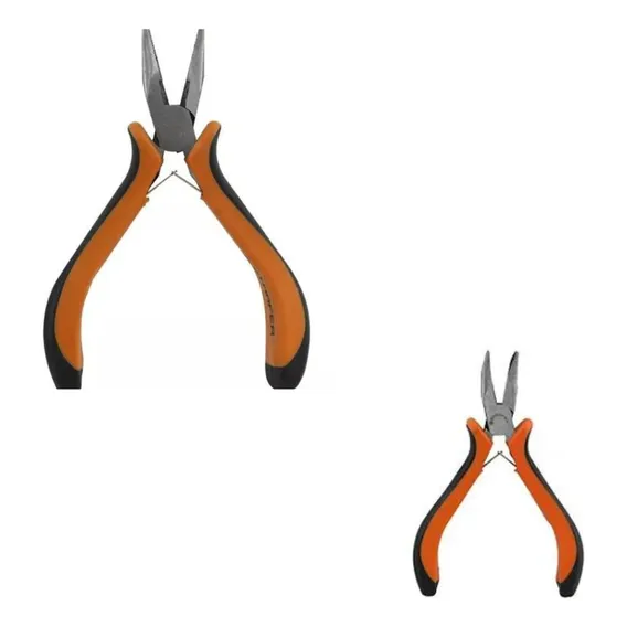 Alicate Mini Bico Chato 4.1/2 Cabo Pvc Starfer Foto 1