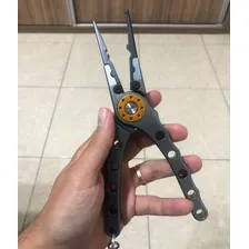Alicate Multifuncional De Alumínio Pesca Com Bainha E Corda Foto mini 4