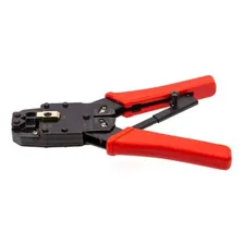Alicate P/ Crimpar Rj11/ Rj12 / Rj45 - Sc568r - Com Catraca Foto  mini 1