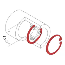 Alicate Para Anéis Interno Reto 12'' Tramontina Pro Foto mini 3