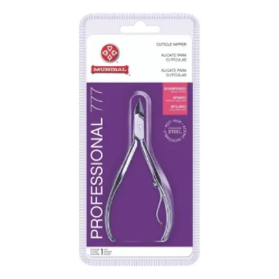 Alicate Para Manicure Cuticula Mundial 777 Inox Mundial Foto 1