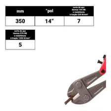 Alicate Tesoura Corta Vergalhão Ferro Grande 14'' Starfer Foto mini 4