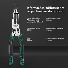 Alicate Universal Multifunção P/ Eletricista Voltagem Alicate Universal Wicopet Descascador De Fio Alicate Foto mini  3