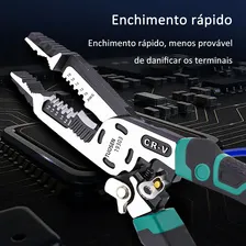 Alicate Universal Multifunção P/ Eletricista Voltagem Alicate Universal Wicopet Descascador De Fio Alicate Foto mini 4
