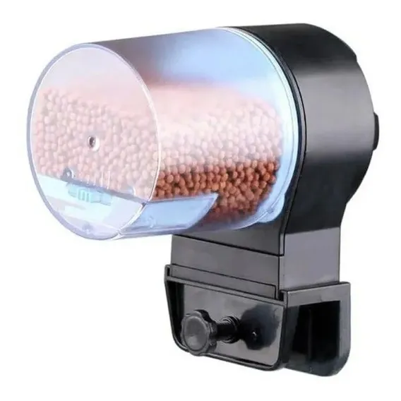 Alimentador Automático A Pilha Para Peixes Sunsun Ak-01s Com 2 Opções De Depósito Foto 1